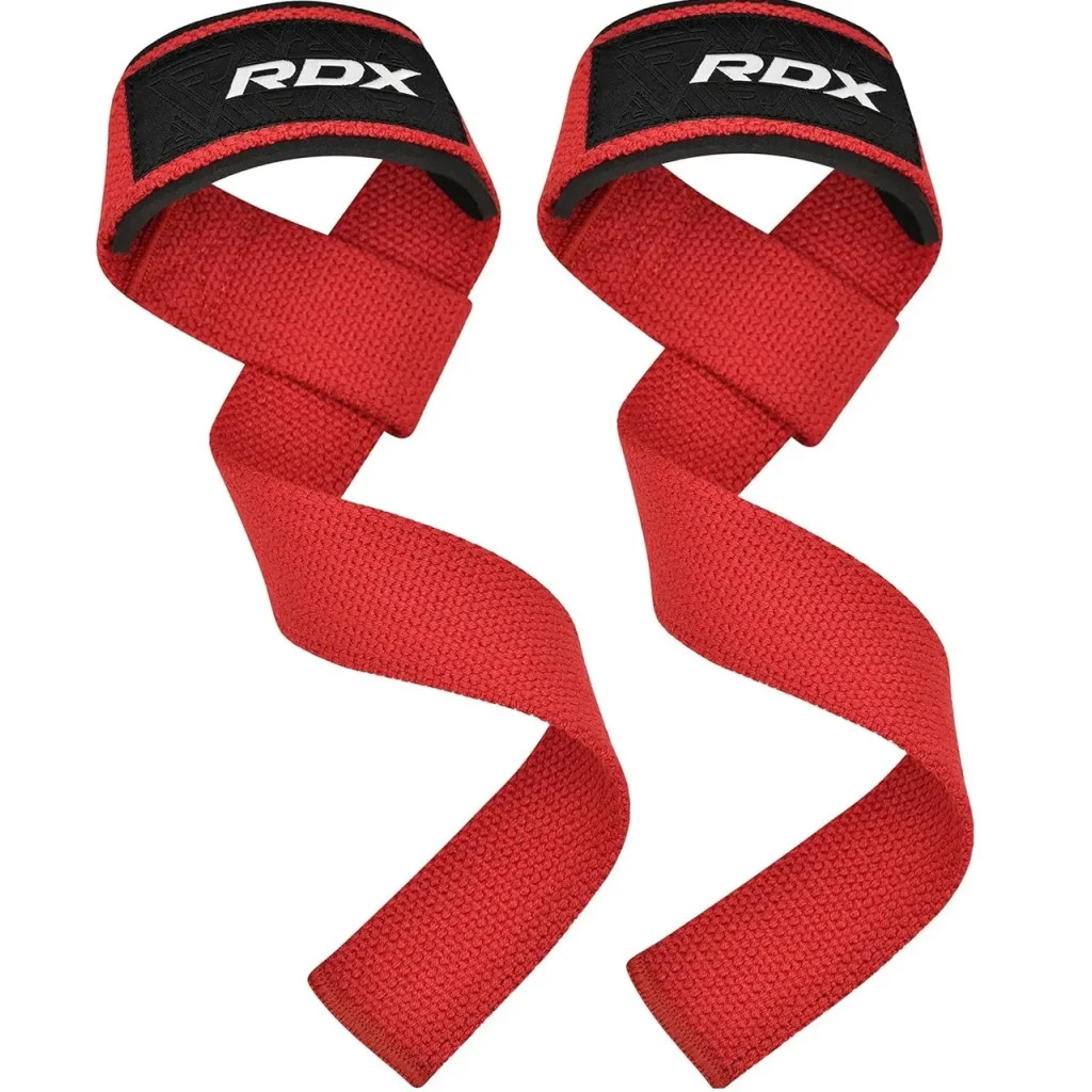Кистьові лямки RDX W1 Gym Single Strap Red Plus (WAN-W1R+) - зображення 1