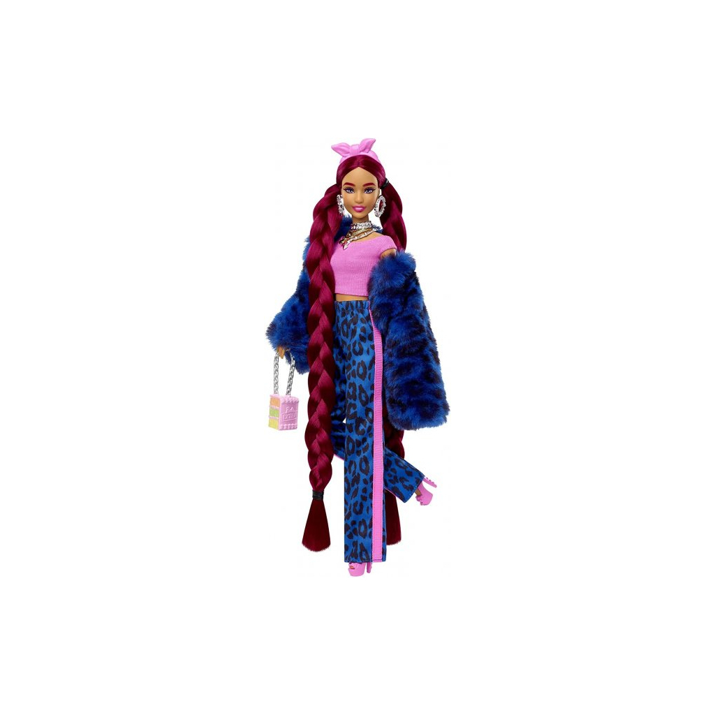 Лялька Barbie "Екстра" у синьому леопардовому костюмі (HHN09) - зображення 2
