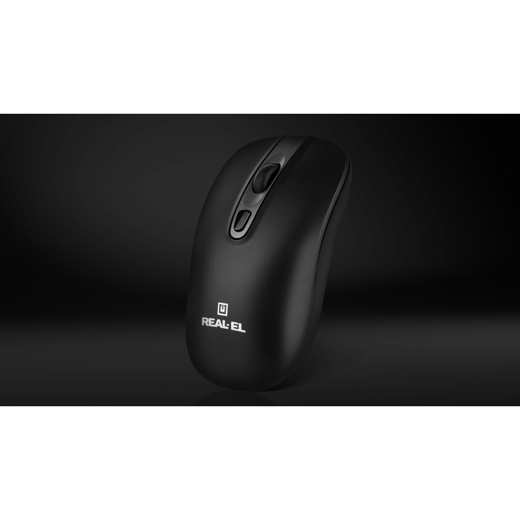 Мишка REAL-EL RM-350W Wireless Black/Gray (EL123200043) - зображення 9