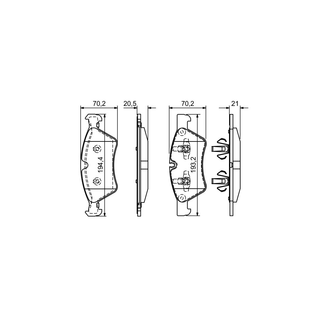 Гальмівні колодки Bosch 0 986 494 165 - зображення 5