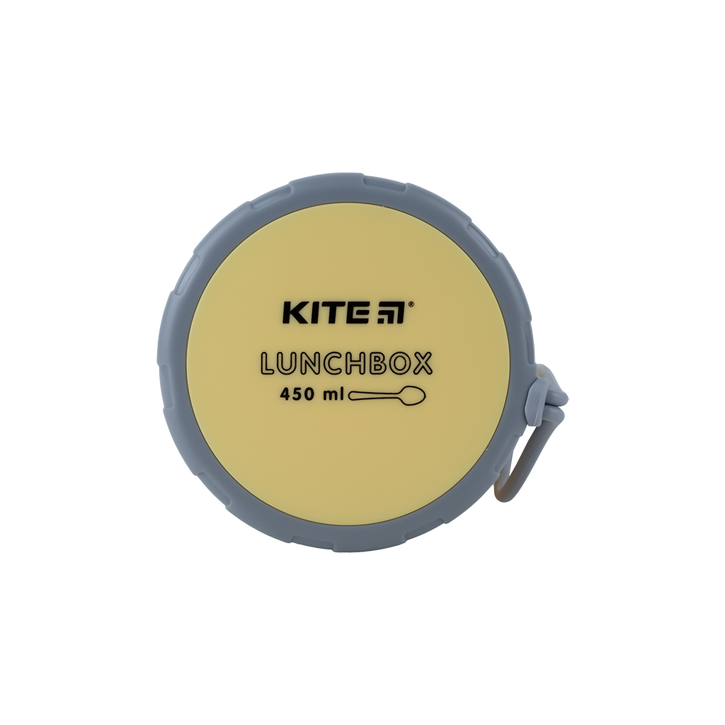 Ланч-бокс дитячий Kite круглий 450 мл, жовтий (K23-187-1) - зображення 8