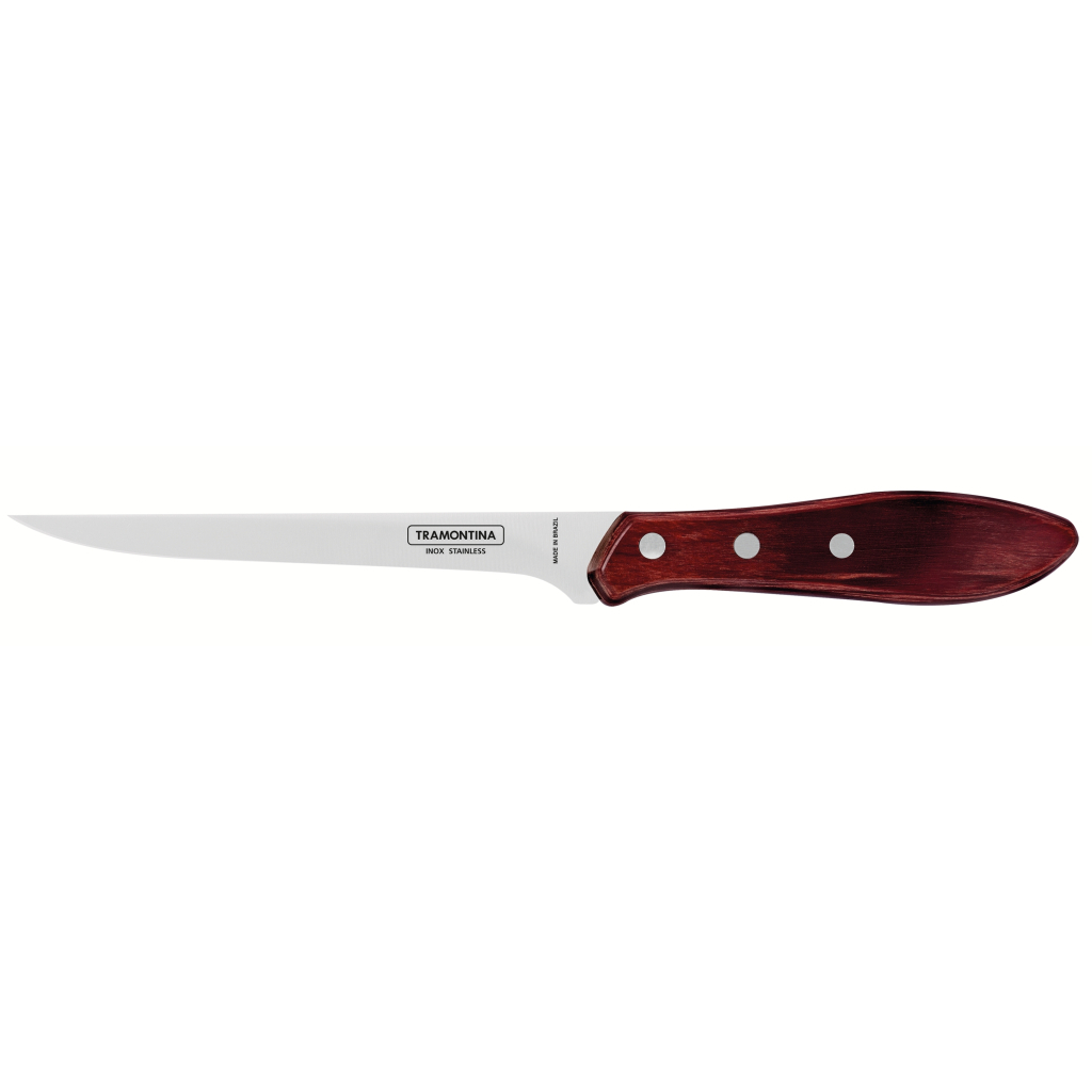 Кухонний ніж Tramontina Barbecue Polywood Fillet 152 мм Червоне Дерево (21188/176) - зображення 2