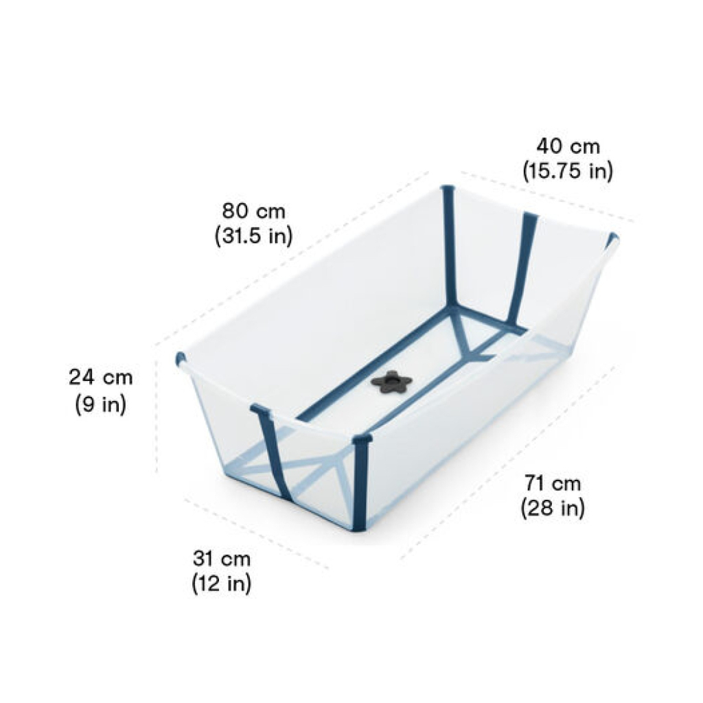 Ванночка Stokke Flexi Bath XL Складна Біла (535901) - зображення 6