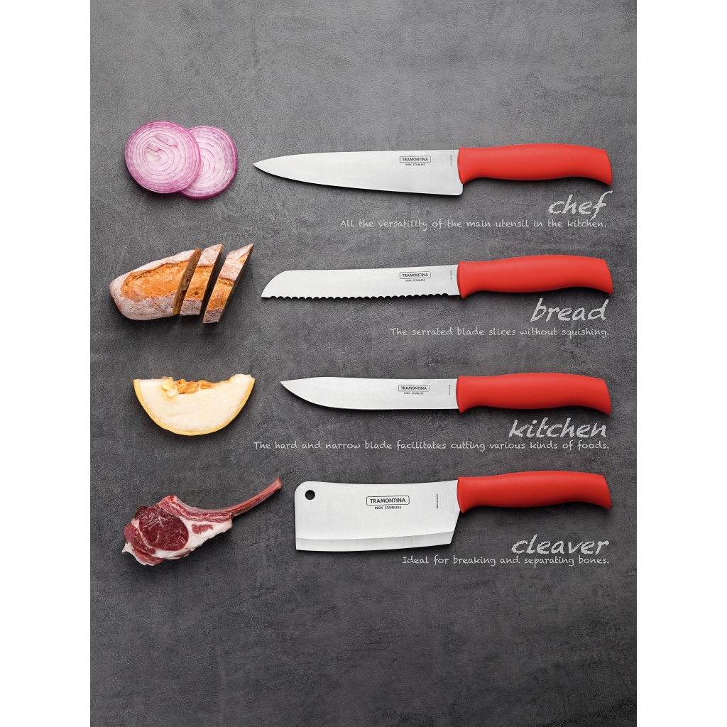 Кухонний ніж Tramontina Soft Plus Red Bread 178 мм (23662/177) - зображення 4