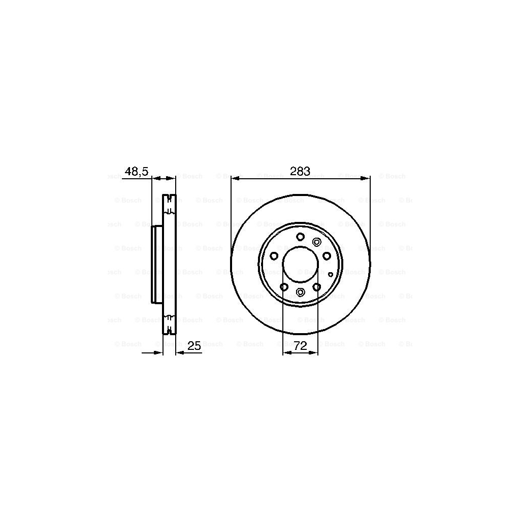 Гальмівний диск Bosch 0 986 479 132 - зображення 5