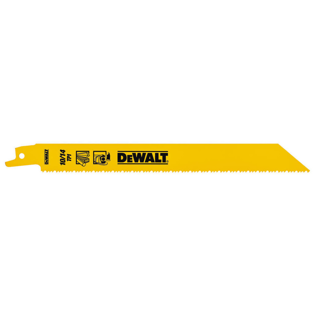 Полотно DeWALT біметалічний, 203 мм, крок зубів 10-14 TPI, 5 шт (DT2387) - зображення 2