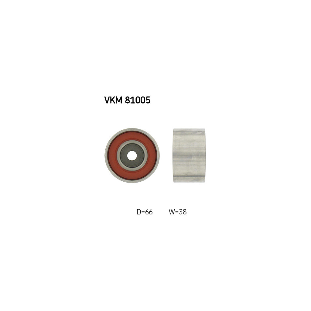 Ролик натягувача ременя SKF VKM 81005 - зображення 1