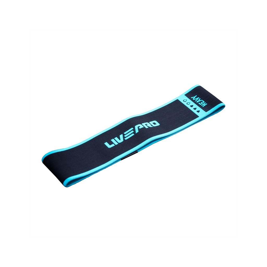 Еспандер LivePro Power Loop LP8414-H чорний, синій Універсальний H-680x80мм (6951376130287) - зображення 1