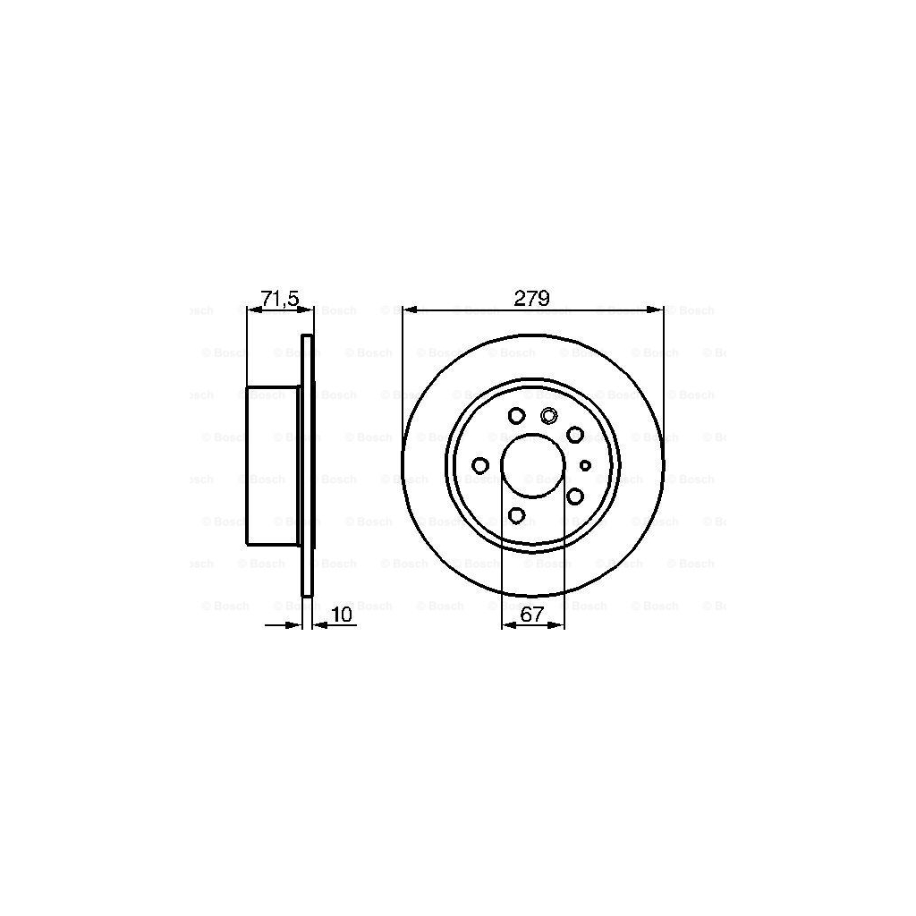 Гальмівний диск Bosch 0 986 478 199 - зображення 5