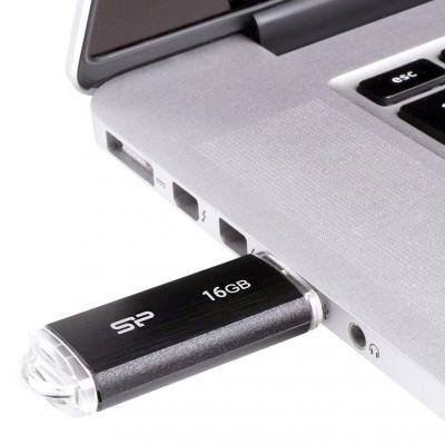 USB флеш накопичувач Silicon Power 16GB Ultima U02 Black USB 2.0 (SP016GBUF2U02V1K) - зображення 5