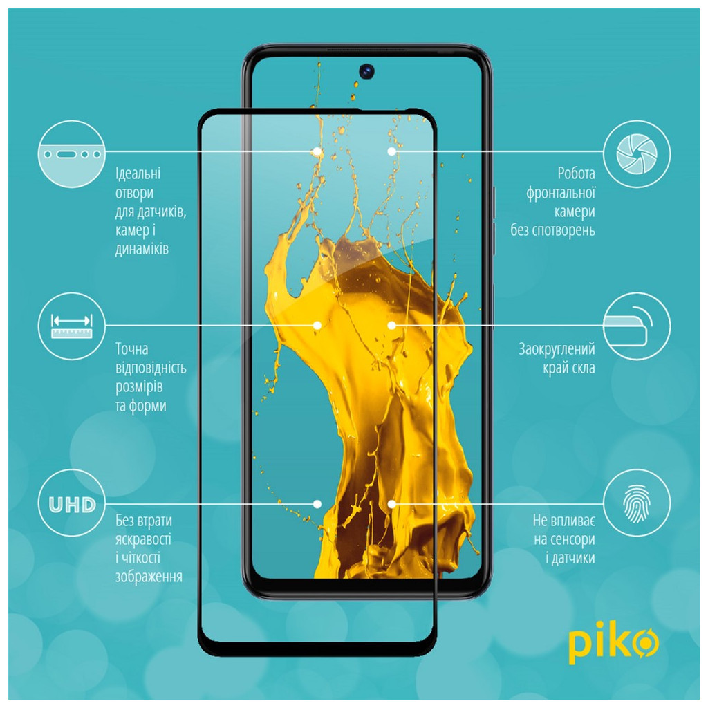 Скло захисне Piko Full Glue Tecno Camon 18 (1283126529153) - зображення 3