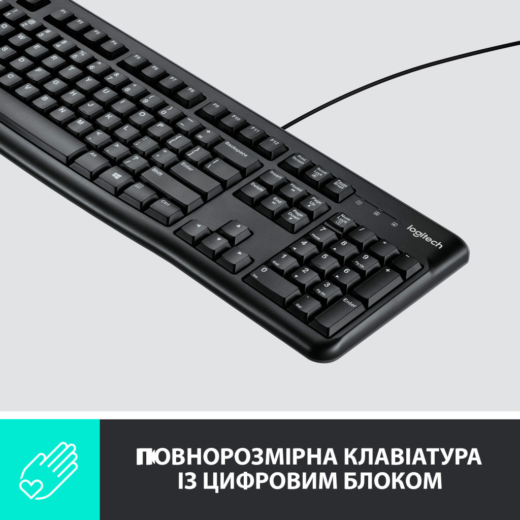 Комплект Logitech MK120 USB UA Black (920-002562) - зображення 4