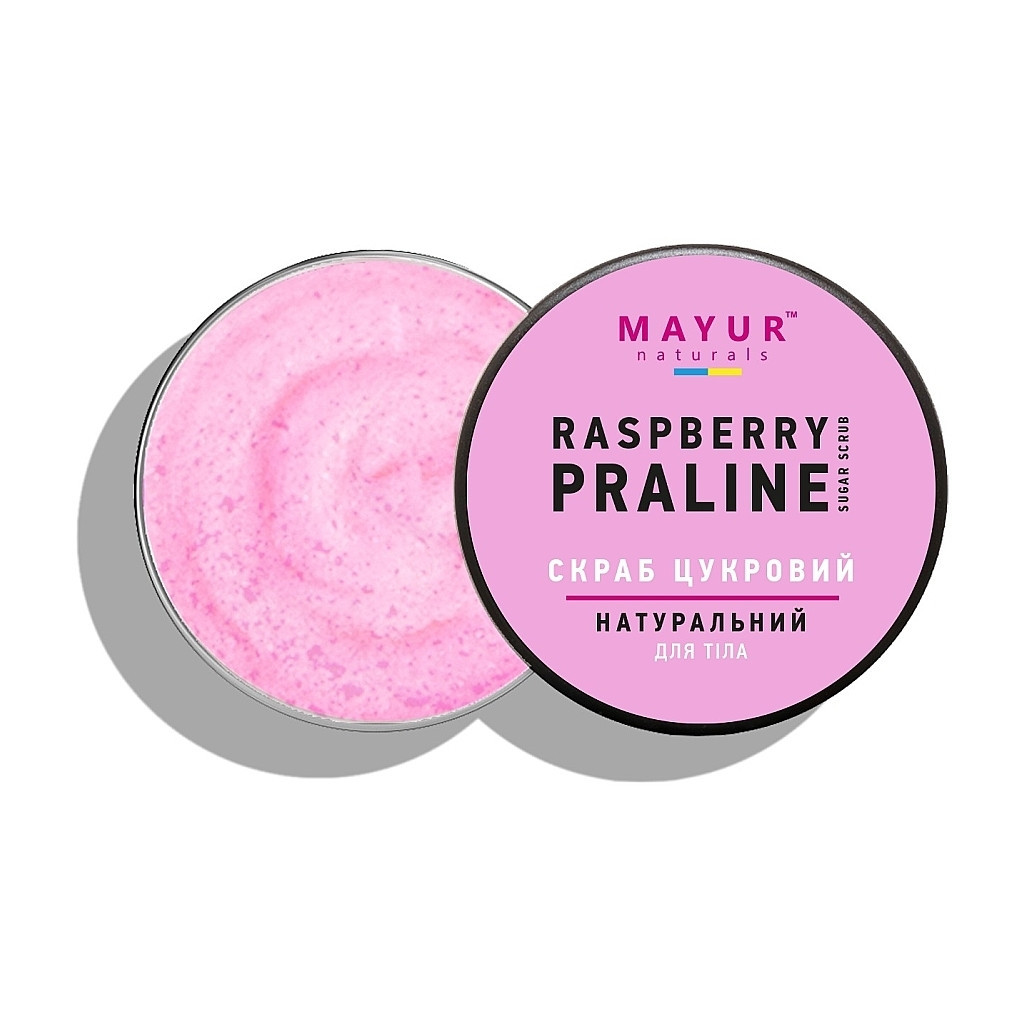 Скраб для тіла Mayur Цукровий Малинове праліне 250 мл (4820230953800) - изображение 2