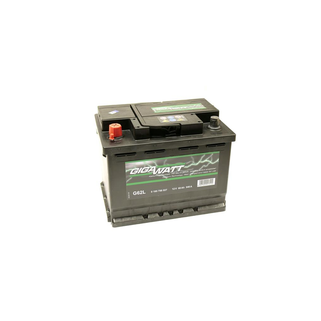 Акумулятор автомобільний GigaWatt 60А (0185756027) - зображення 3