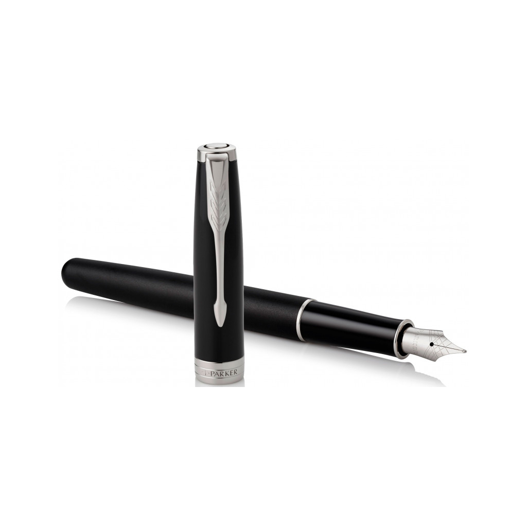 Ручка пір'яна Parker SONNET 17 Matte Black Lacquer CT FP F (84 911) - зображення 2
