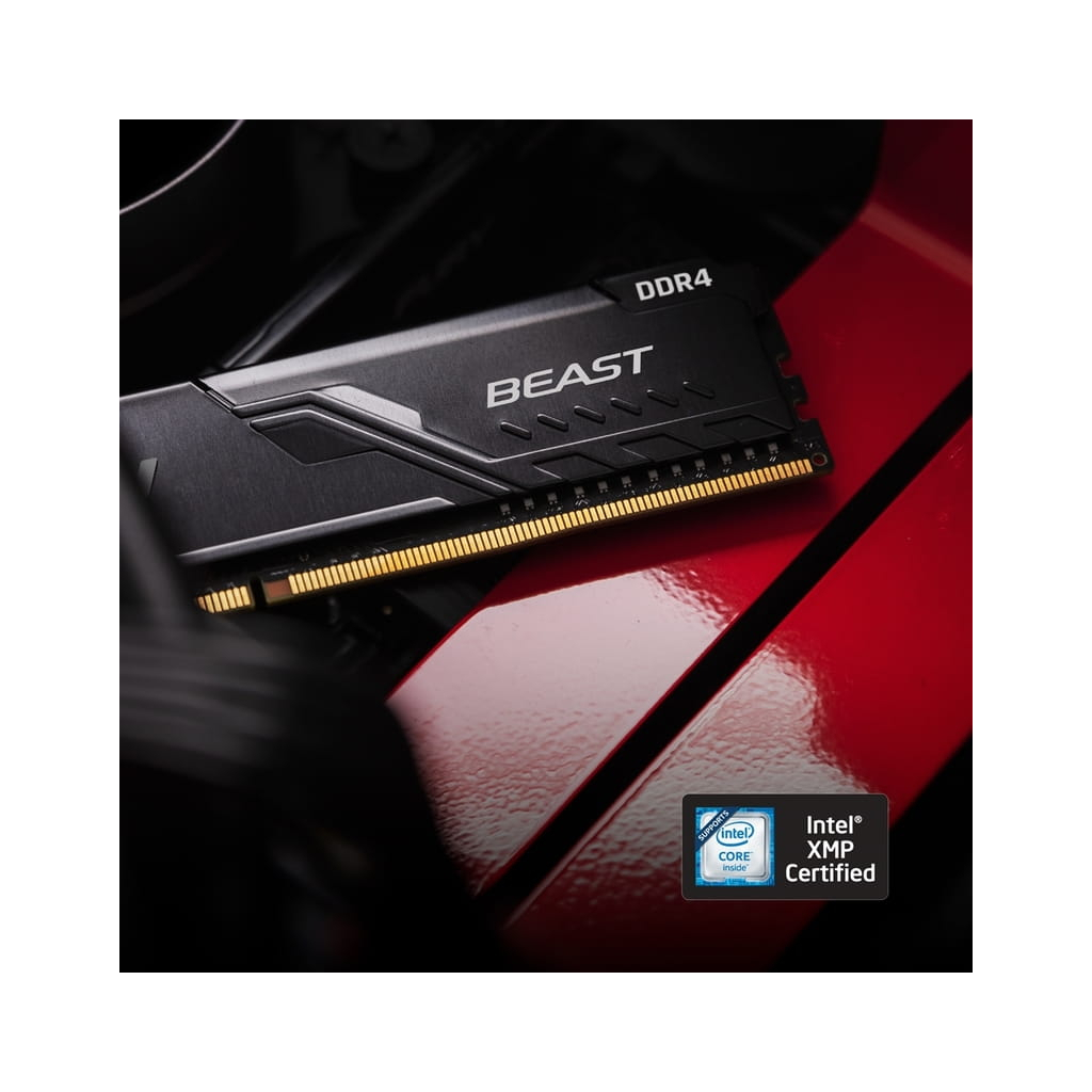 Модуль пам'яті для комп'ютера DDR4 128GB (4x32GB) 3200 MHz Fury Beast Black Kingston Fury (ex.HyperX) (KF432C16BBK4/128) - зображення 6