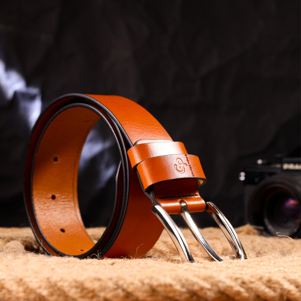 Ремінь Grande Pelle З натуральної шкіри Рудий (21473) - зображення 8