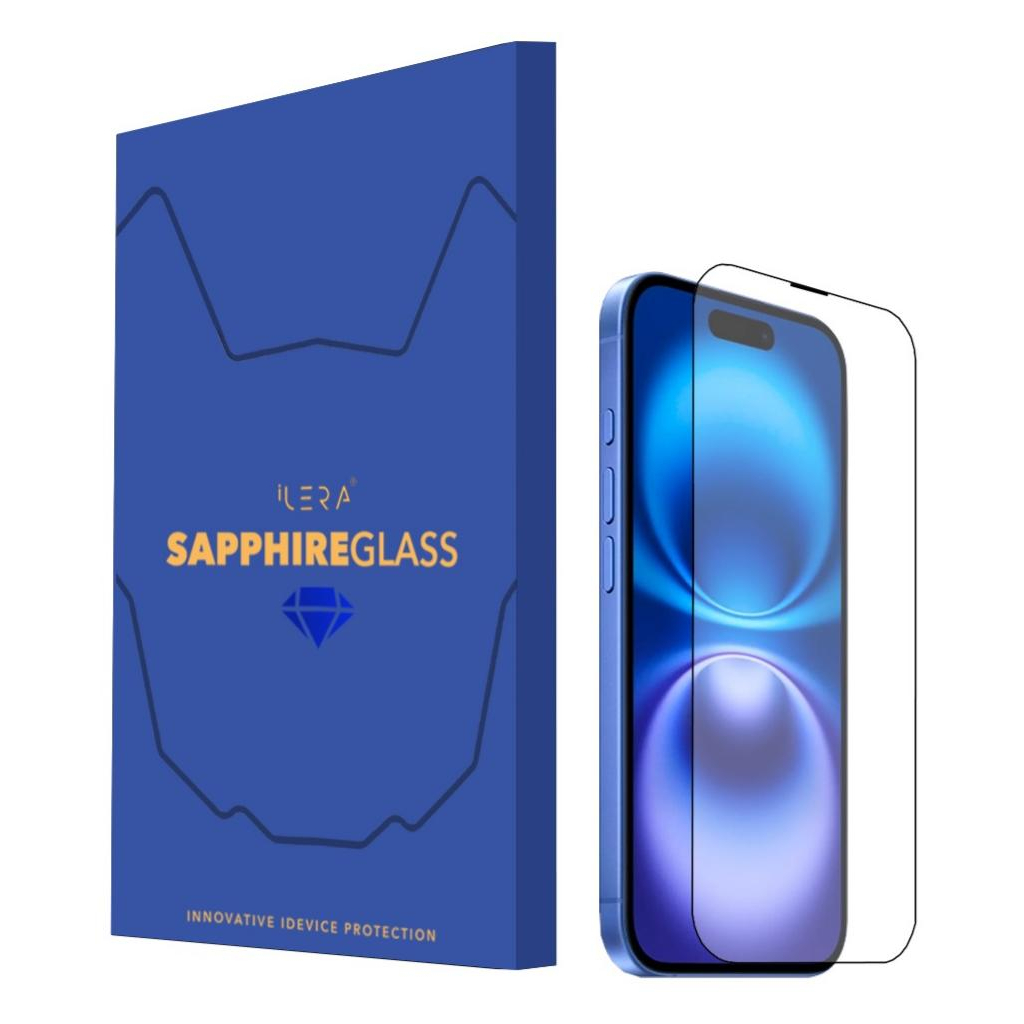 Скло захисне iLera Sapphire Ultra + Glass iPhone 16 Plus | 15 Plus (ILSPDL16PL) - зображення 1