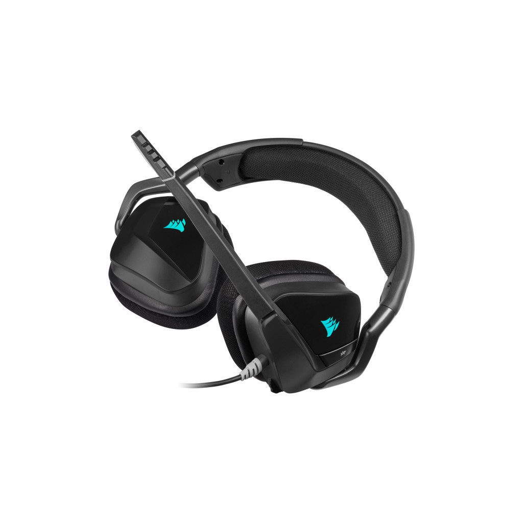 Навушники Corsair Void RGB Elite USB Premium with 7.1 Surround Sound Carbon (CA-9011203-EU) - зображення 9
