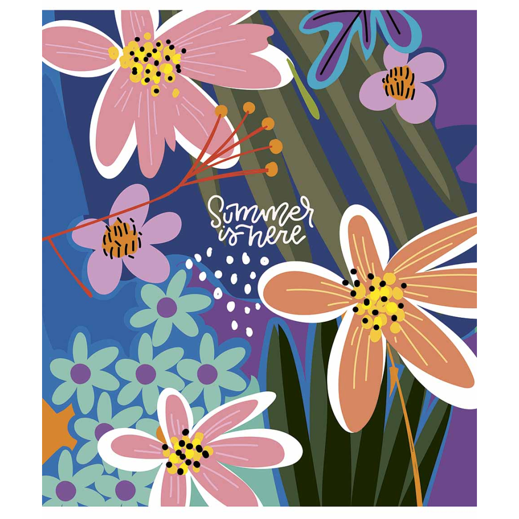 Зошит Школярик Summer is Here 80 аркушів лінія (080-3225L) - зображення 5