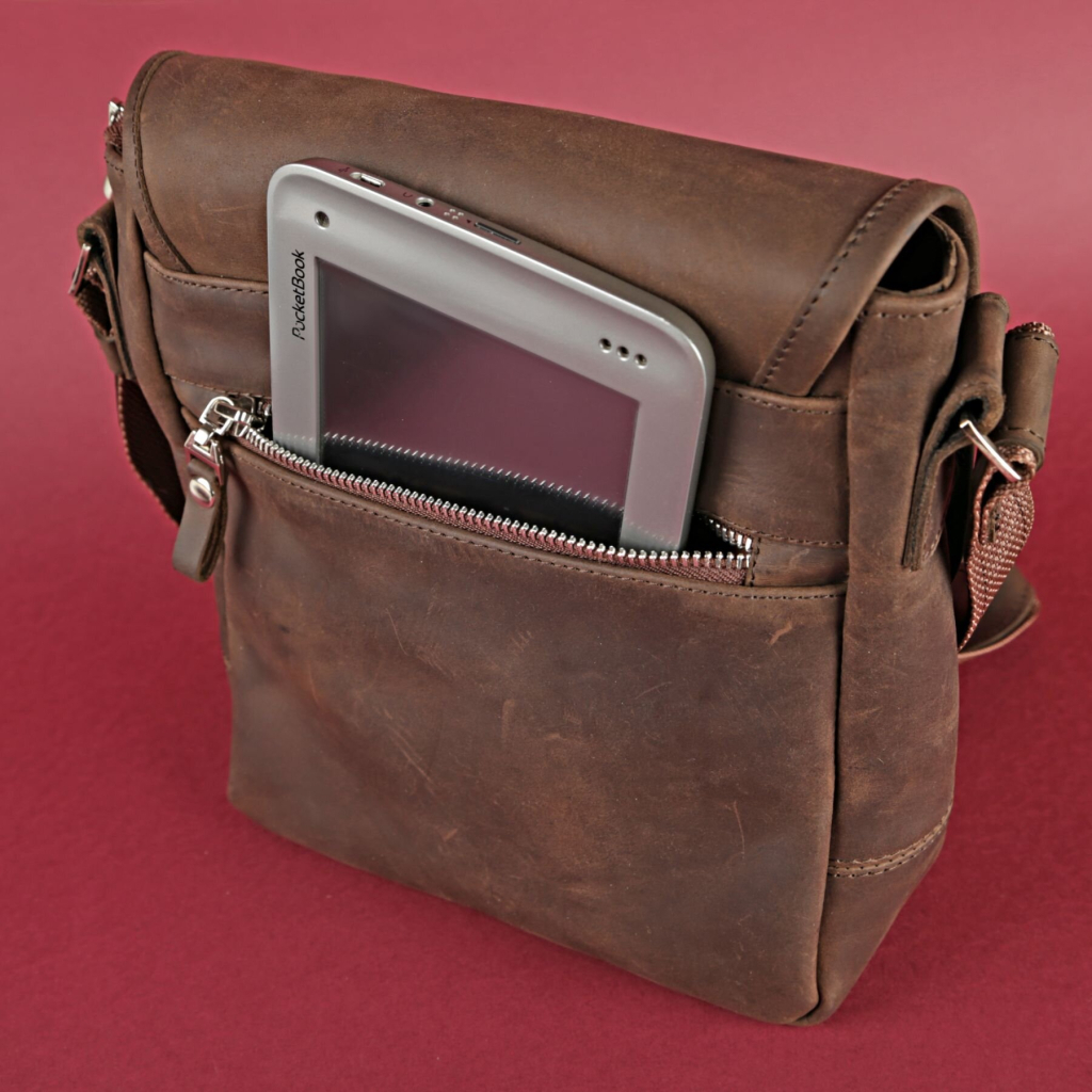 Сумка Shvigel З вінтажної шкіри Коричнева (00890) - зображення 7