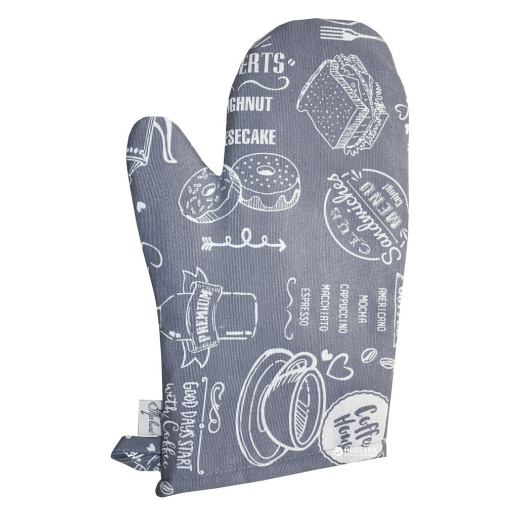 Кухонна прихватка Прованс рукавиця Breakfast grey (4823093408463) - зображення 1