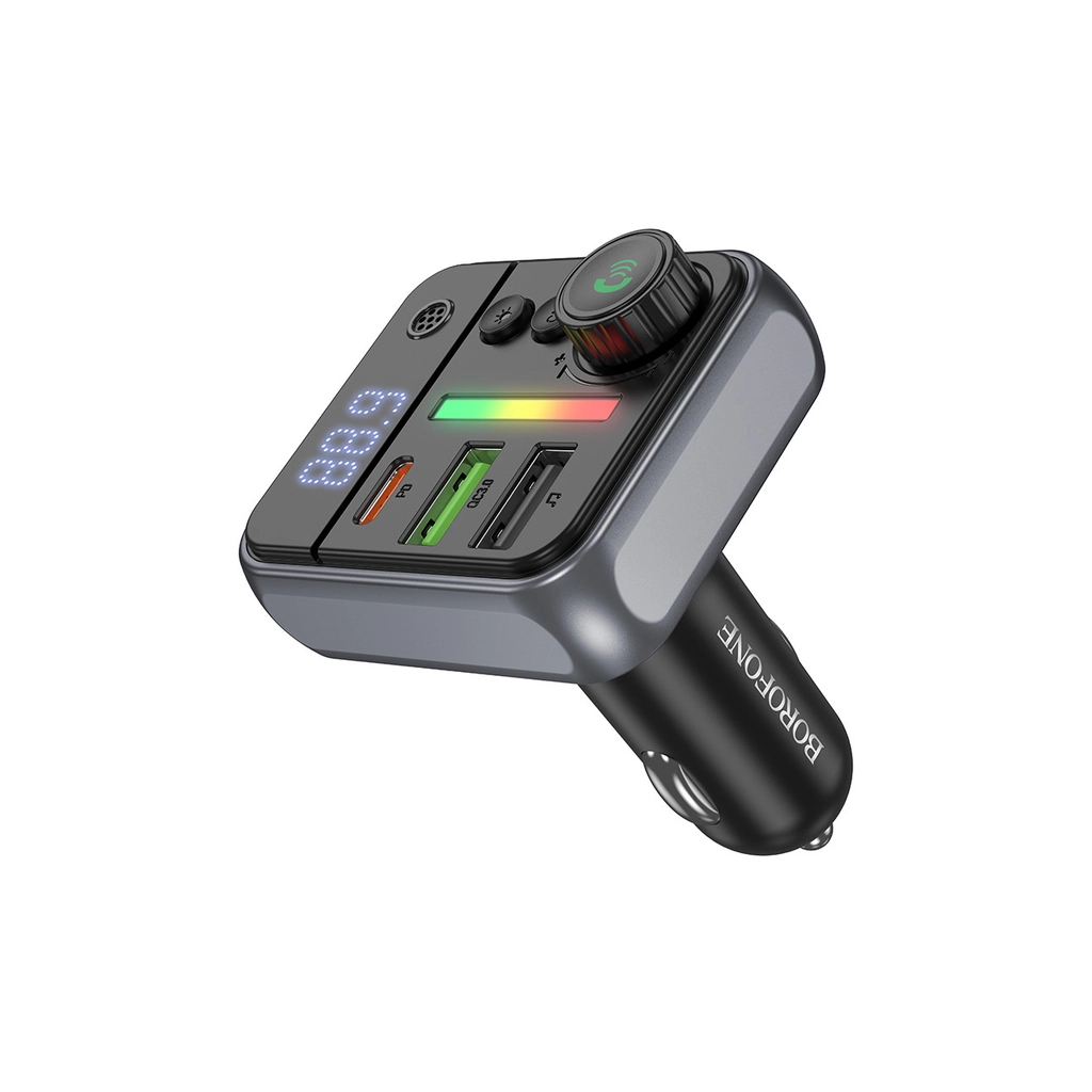 FM модулятор BOROFONE BC50, Black, Box - зображення 4