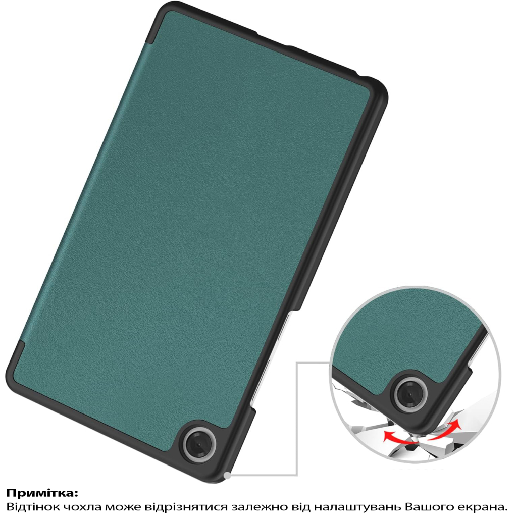 Чохол до планшета BeCover Smart Case Lenovo Tab One / Tab K9 8.7" 2025 (TB305XU/FU) Dark Green (713746) - зображення 3