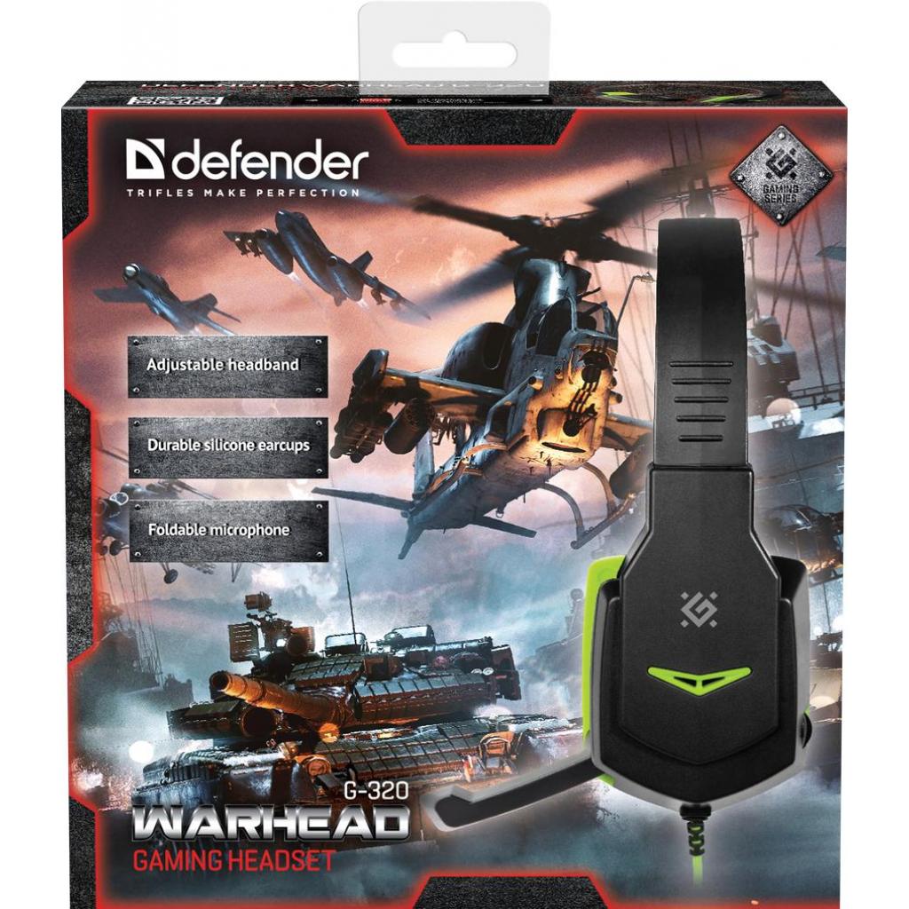 Навушники Defender Warhead G-320 Black-Green (64032) - зображення 6