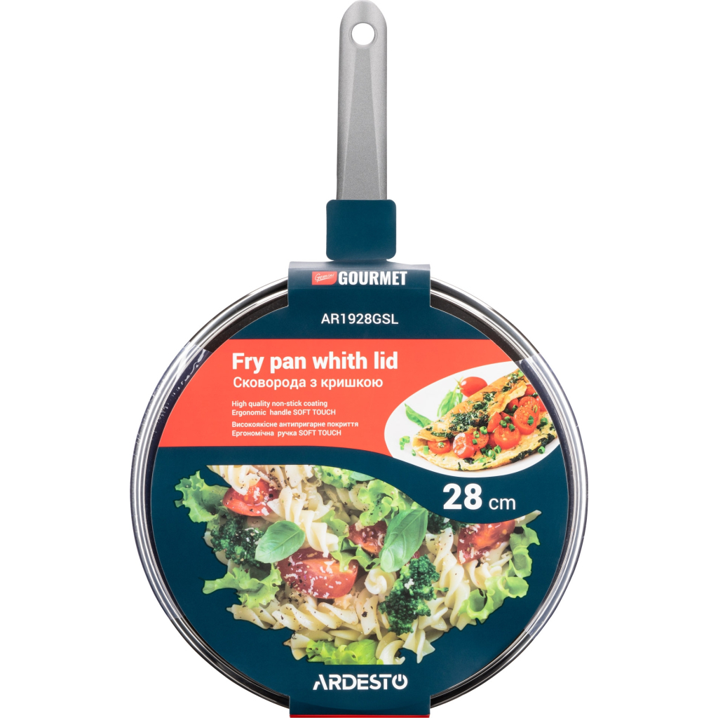 Сковорода Ardesto Gemini Gourmet Vasto з кришкою 28 см (AR1928GSL) - зображення 10