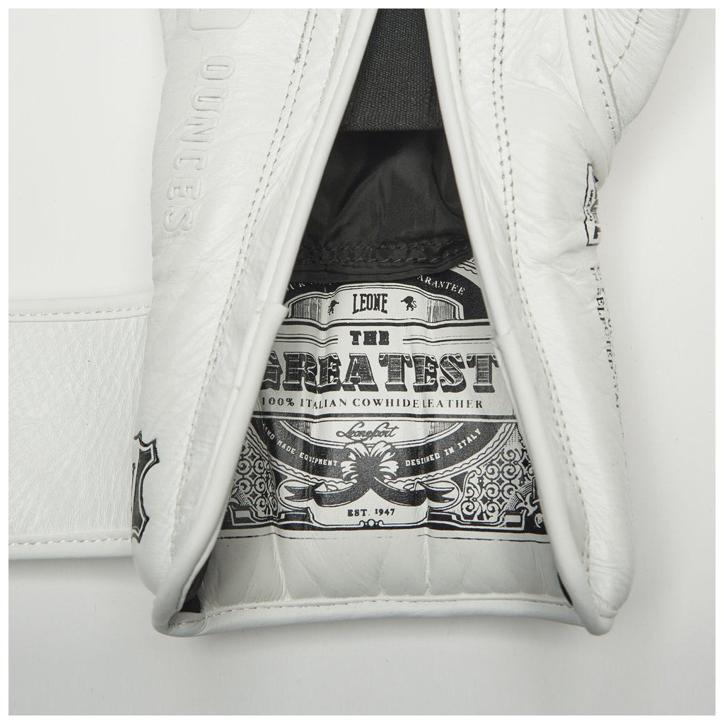 Боксерські рукавички Leone GN111 The Greatest White 10 унцій (GN111_White_10oz) - зображення 9