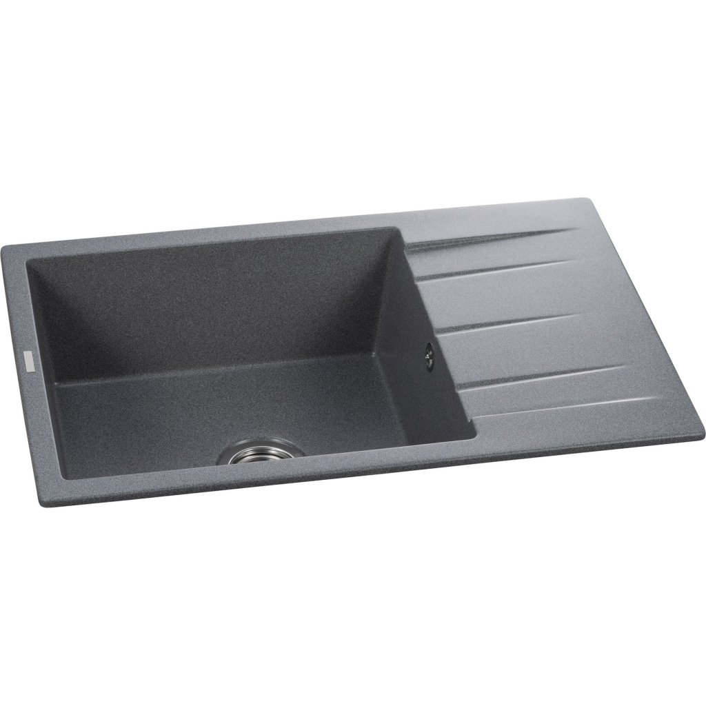 Мийка кухонна GRANADO NAVIA grafito з сифоном (775*495mm.) (gr3809) - зображення 2