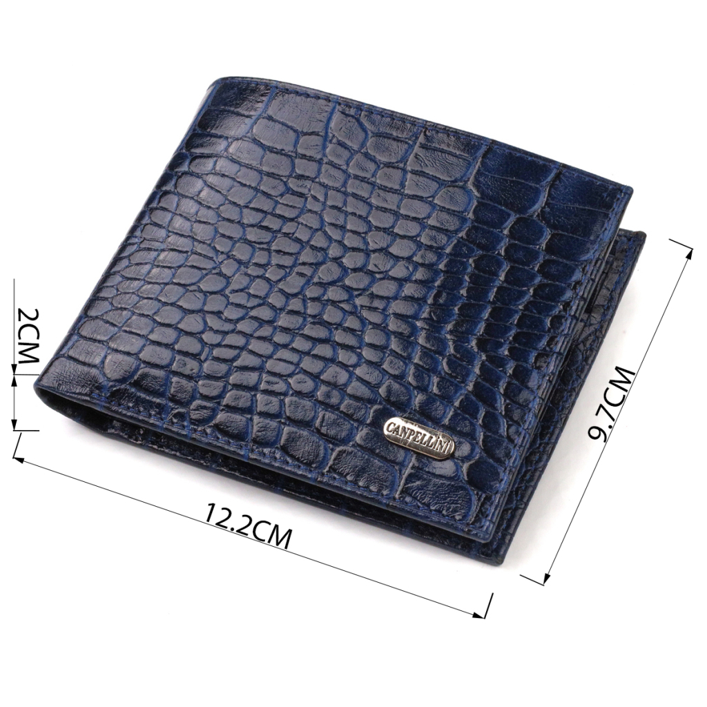 Гаманець Canpellini З натуральної шкіри Синій (21861) - зображення 3
