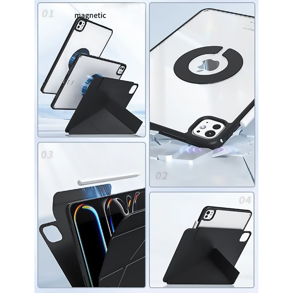 Чохол до планшета BeCover Ultra Slim Origami Flex Apple iPad Pro 11" M4 2024 Black (712977) - зображення 5