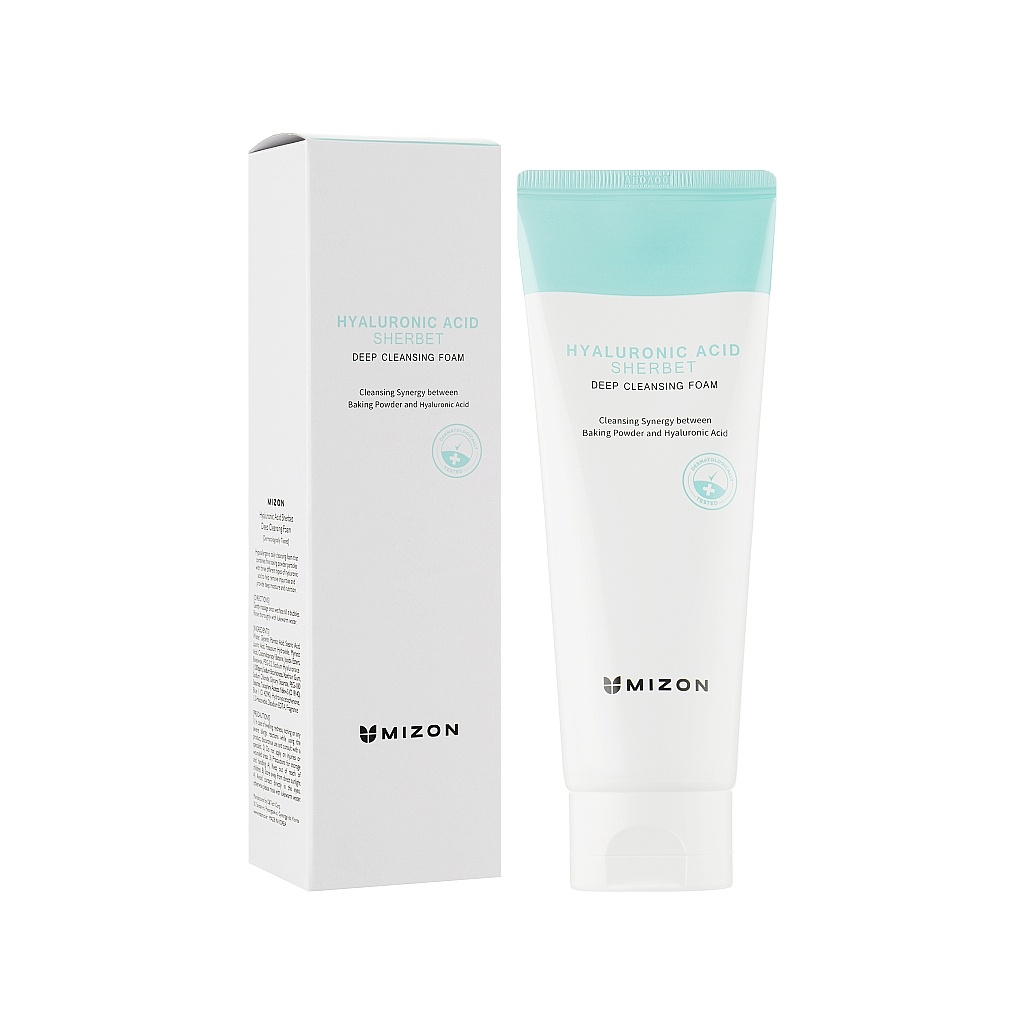 Пінка для вмивання Mizon Hyaluronic Acid Sherbet Deep Cleansing Foam 150 мл (8809541199868) - зображення 2