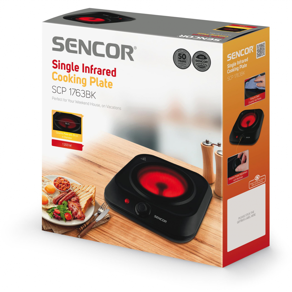 Настільна плита Sencor SCP1763BK - зображення 2