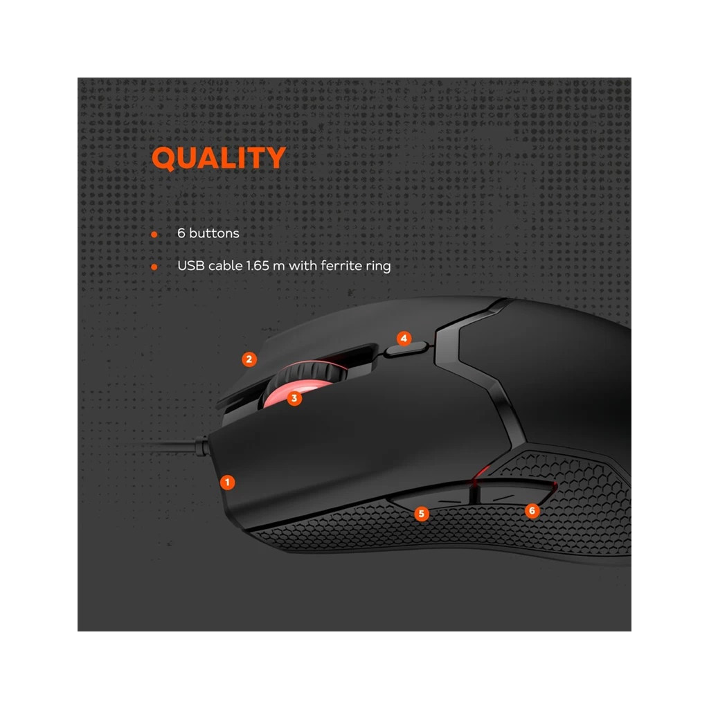 Мишка Canyon GM-116 Carver USB Black (CND-SGM116) - зображення 7