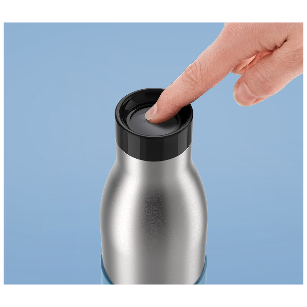 Термос Tefal Bludrop soft touch, 500мл, нержавіюча сталь, блакитний (N3110710) - изображение 5