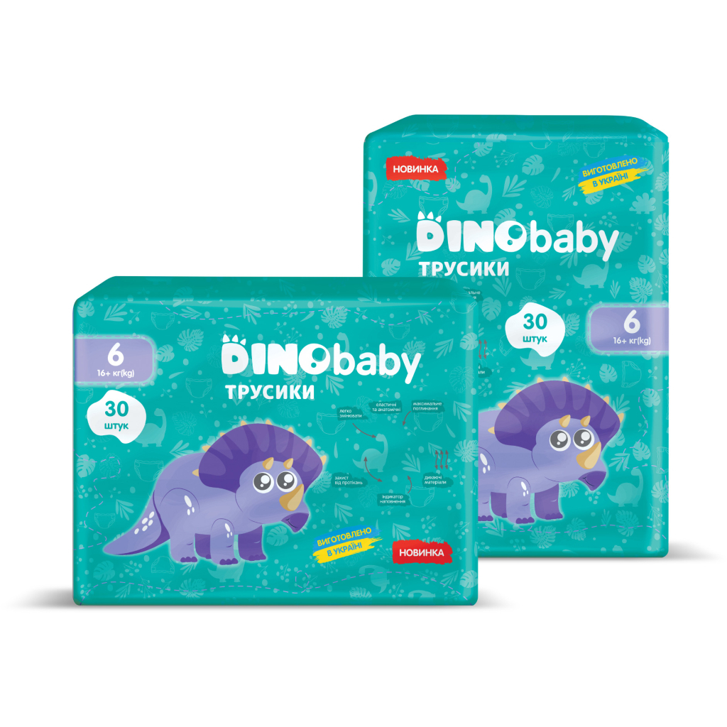 Підгузки Dino Baby Розмір 6 (16+ кг) 30 шт (4823098413974) - зображення 2