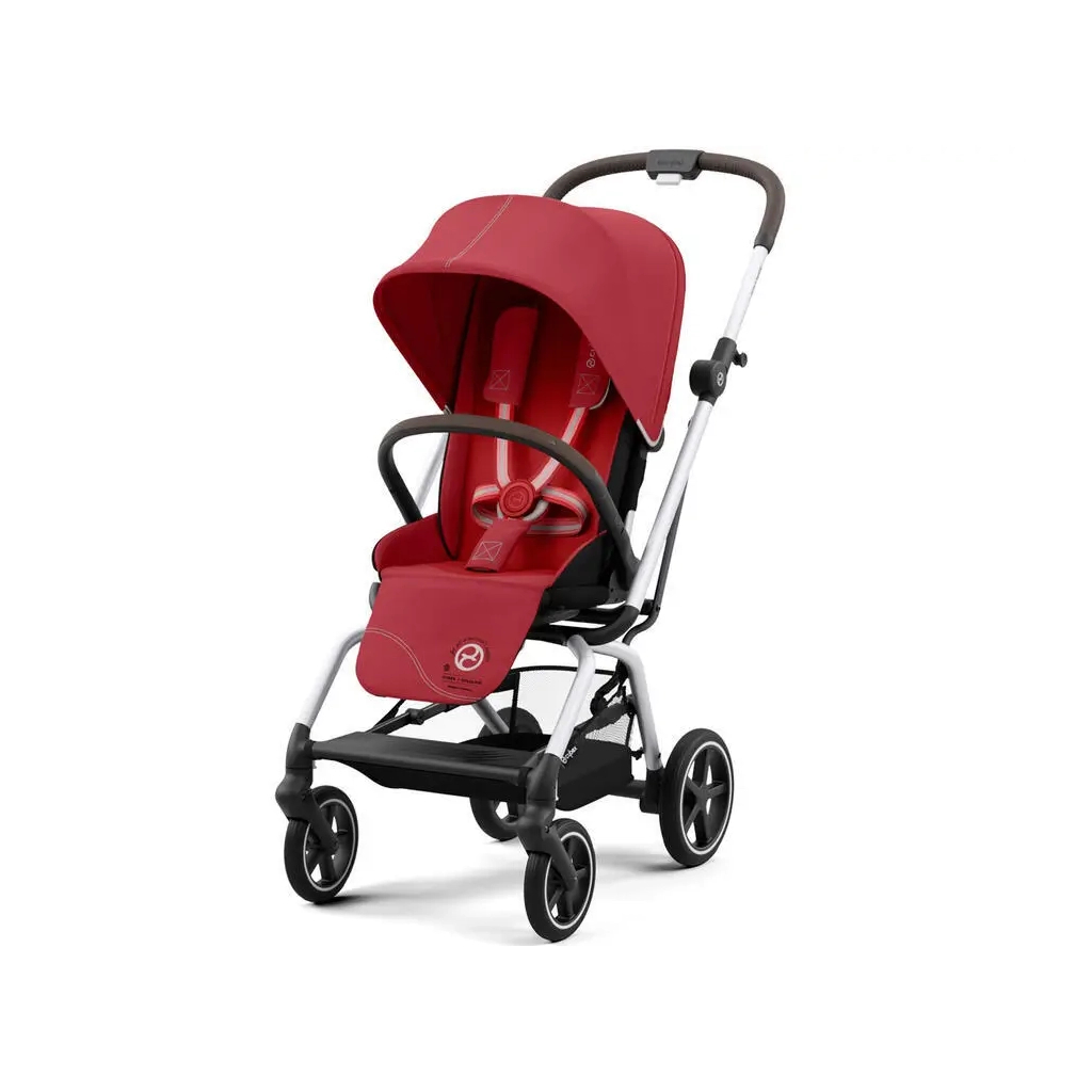 Коляска Cybex Eezy S Twist+ 2 SLV Hibiscus Red (з бампером) (522001127) - зображення 1