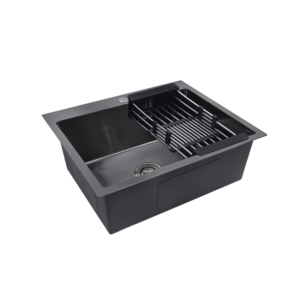 Мийка кухонна Kroner Schwarze-6050HM (CV025260) - зображення 3