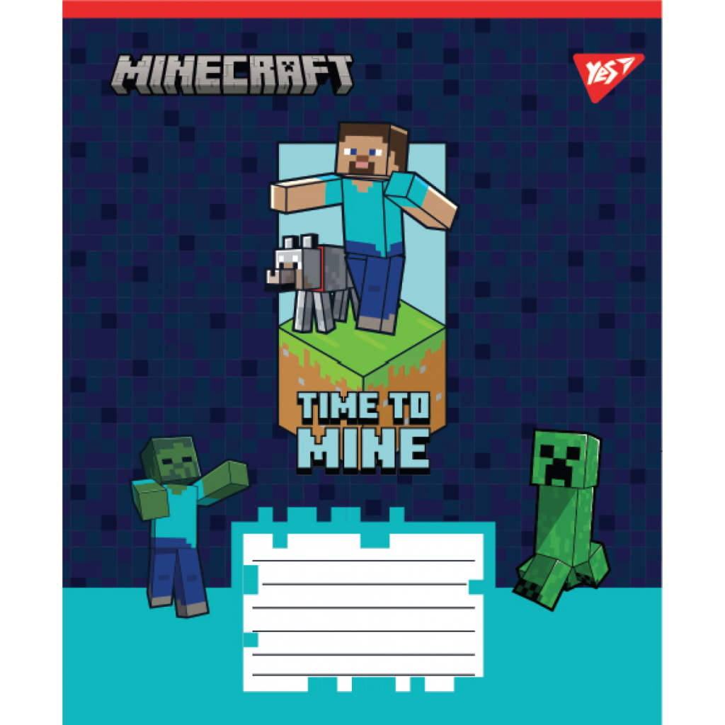 Зошит Yes Minecraft Walls А5 24 аркушів лінія (767569) - зображення 6