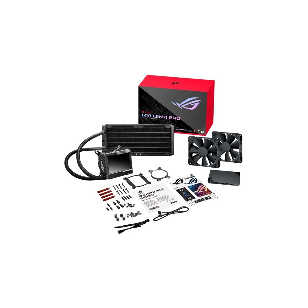 Система рідинного охолодження ASUS ROG RYUJIN II 240 LGA 115x,1700, 2011, 2011-3, 2066AMD AM4, TR4* OLED-дисплей вентил (90RC00A0-M0UAY0) - зображення 10