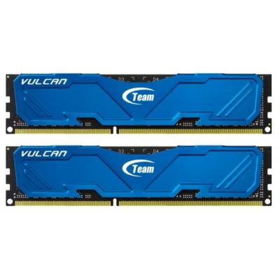 Модуль пам'яті для комп'ютера DDR3 8GB (2x4GB) 2400 MHz Vulcan Blue Team (TLBED38G2400HC11CDC01) - зображення 1
