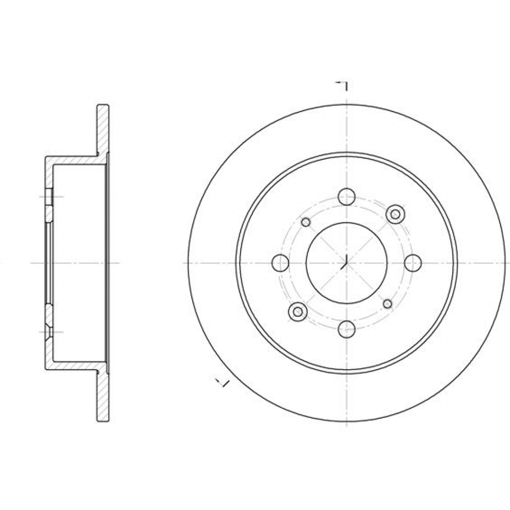 Гальмівний диск REMSA 6521.00 - зображення 1