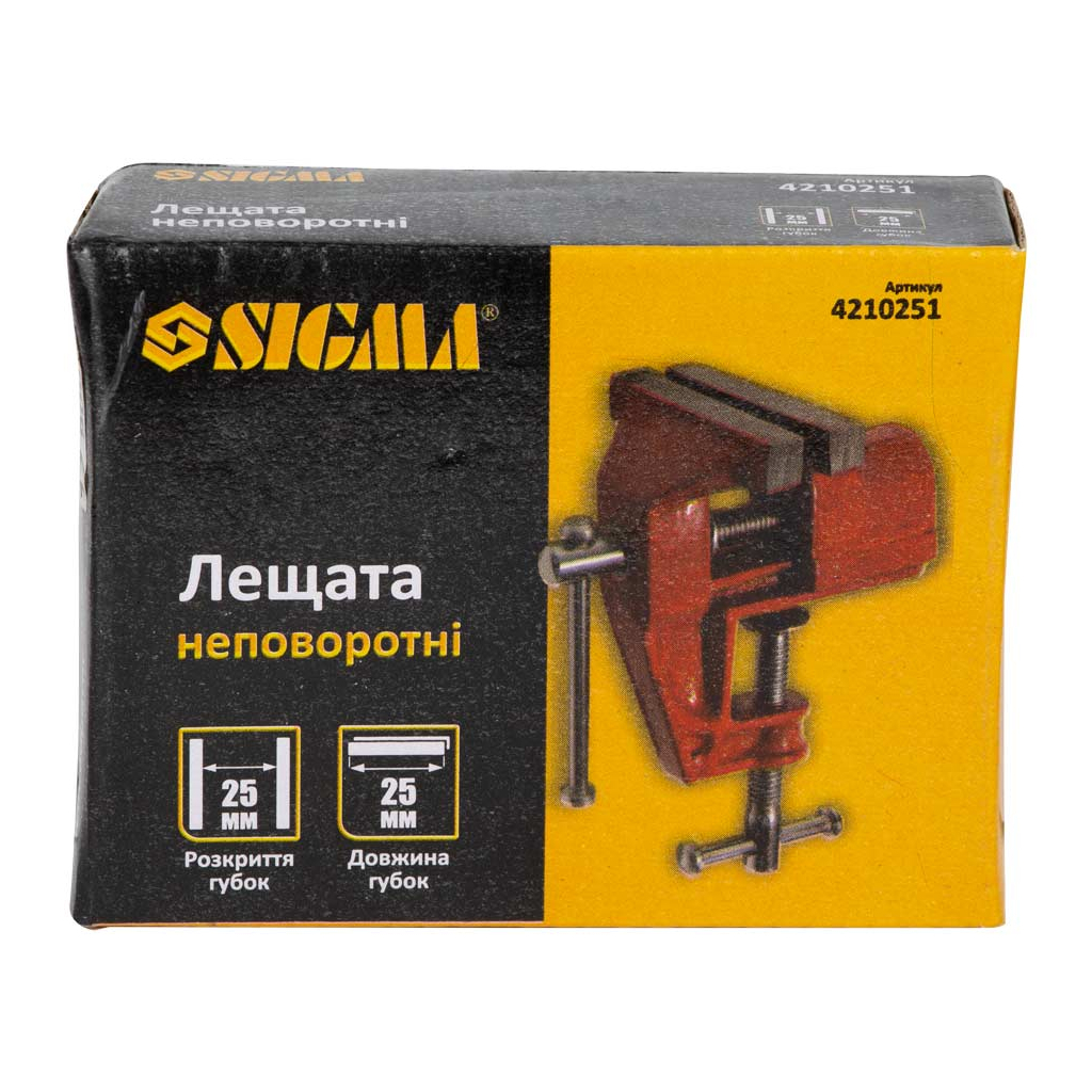 Лещата Sigma неповоротні 25мм для дрібних робіт (4210251) - зображення 2
