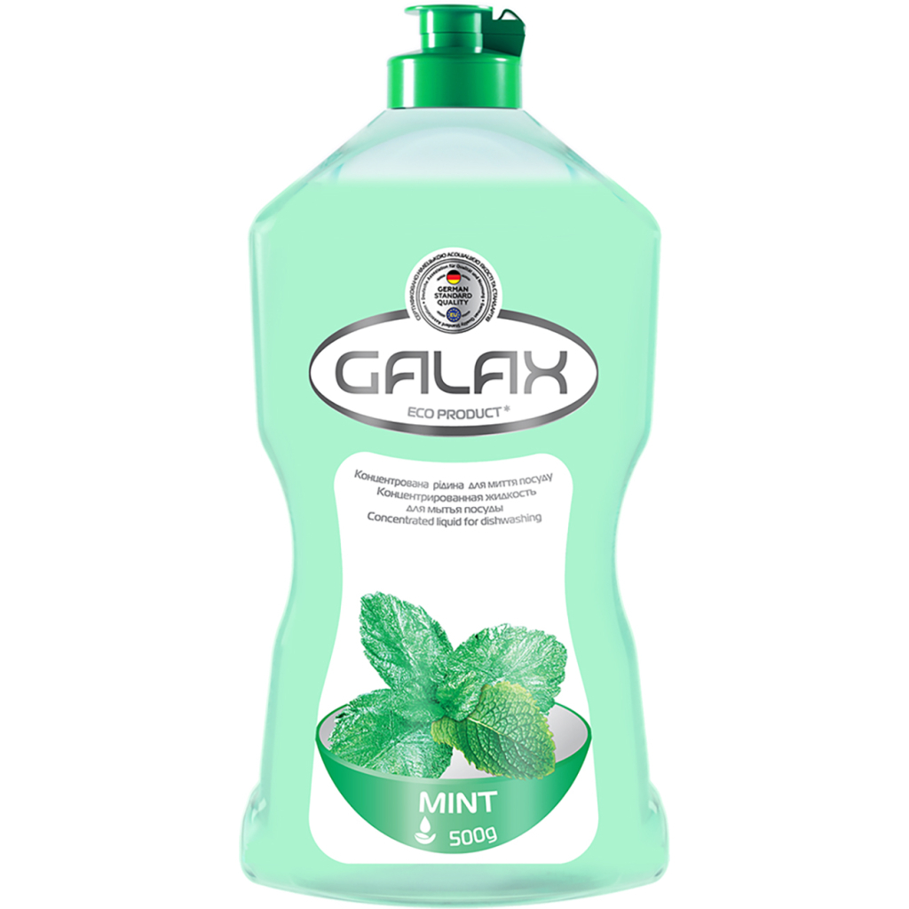 Засіб для ручного миття посуду Galax М'ята 500 г (4260637724229) - зображення 1