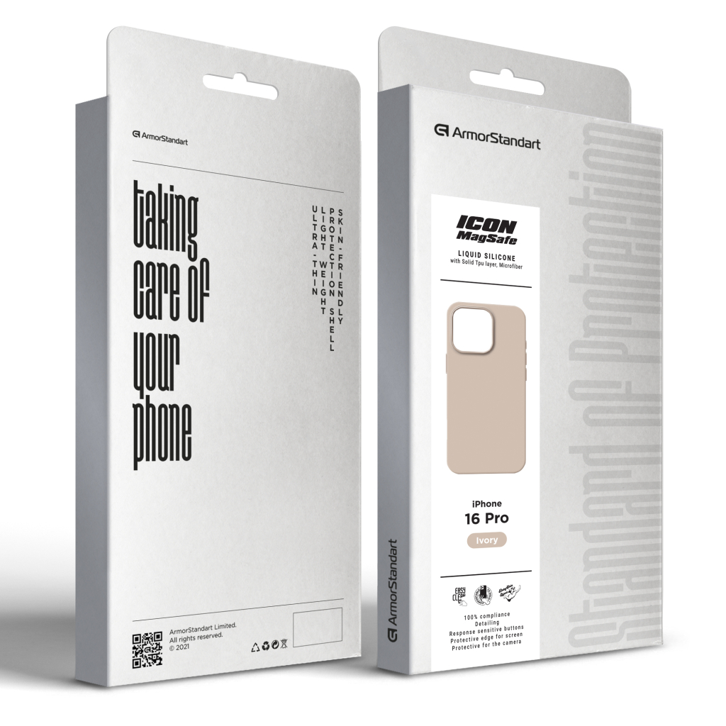 Чохол до мобільного телефона Armorstandart ICON2 MagSafe Apple iPhone 16 Pro Ivory (ARM80190) - зображення 2