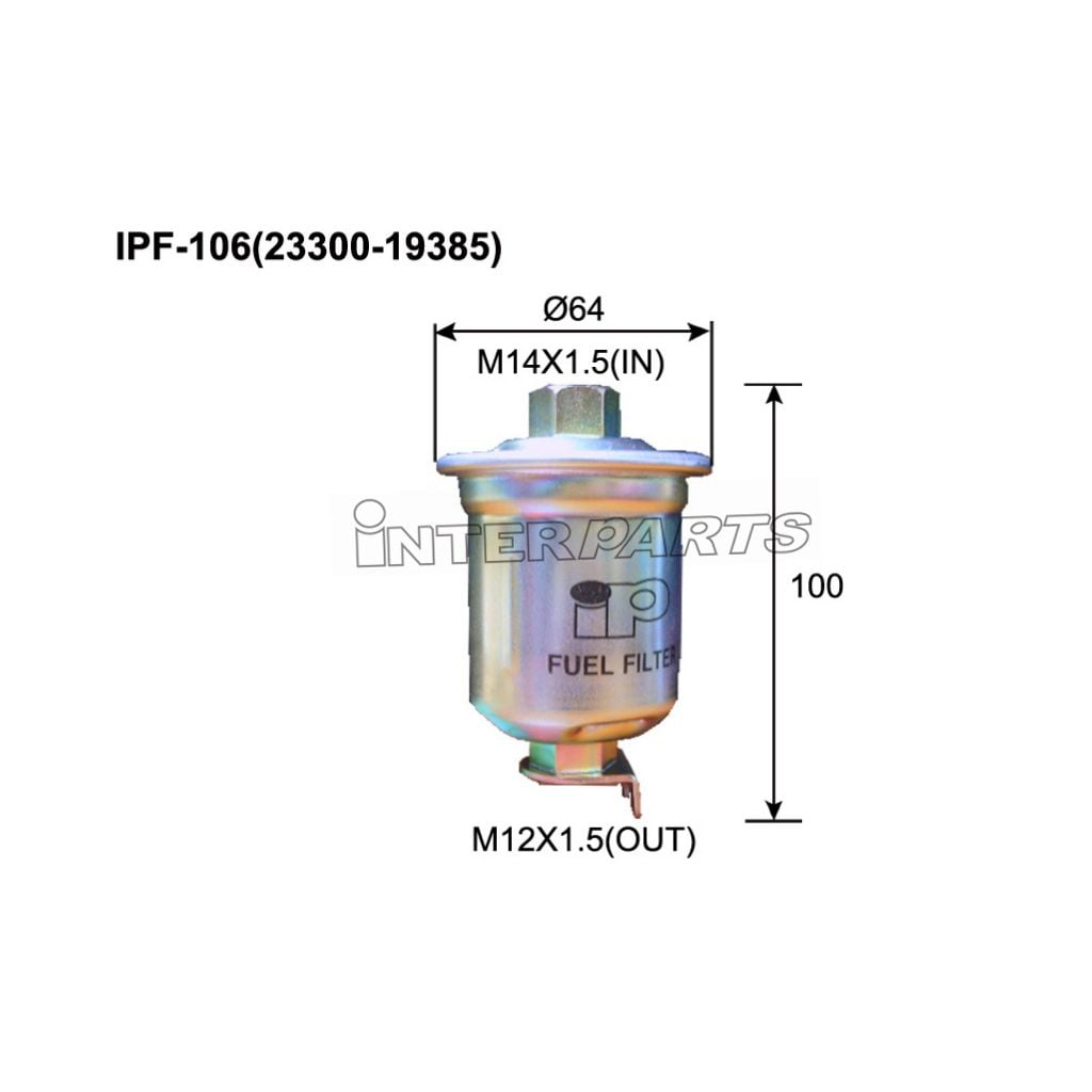 Фільтр паливний Interparts IPF-106 - зображення 1