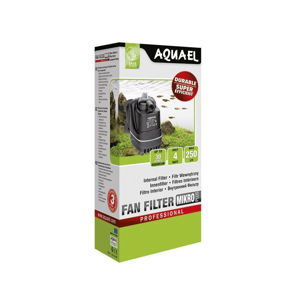 Фільтр для акваріума AquaEl Fan Mikro Plus внутрішній до 30 л (5905546060639) - зображення 5